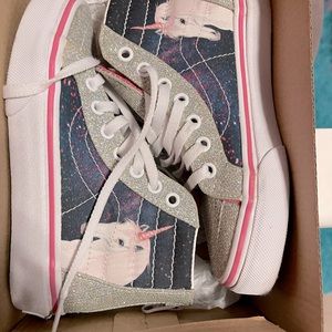 Toddler - unicorn Vans glittered